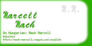 marcell mach business card